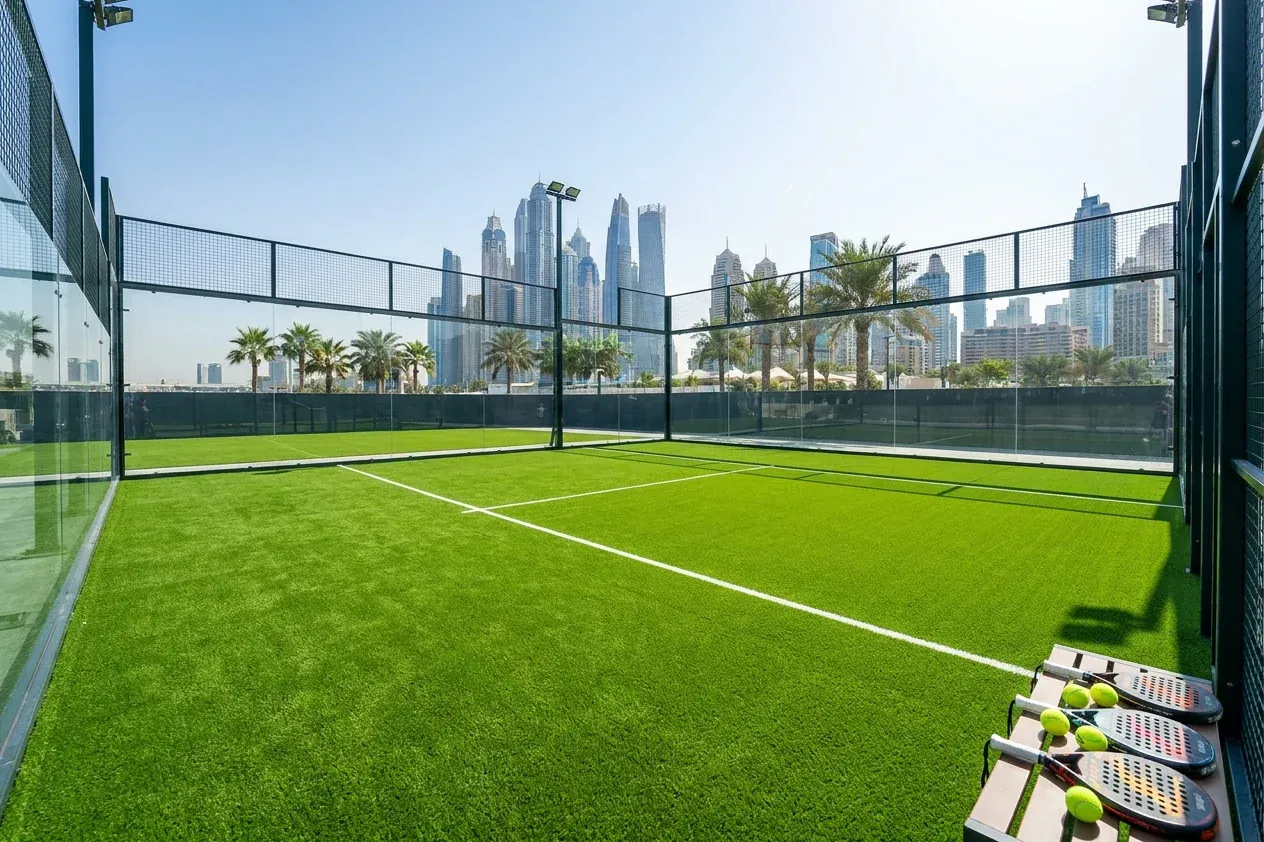 Padel court artificial grass in Dubai